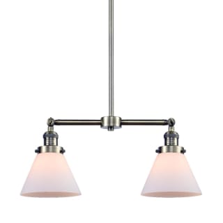 A thumbnail of the Innovations Lighting 209 Large Cone Antique Brass / Matte White Cased