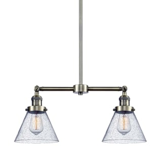 A thumbnail of the Innovations Lighting 209 Large Cone Antique Brass / Seedy