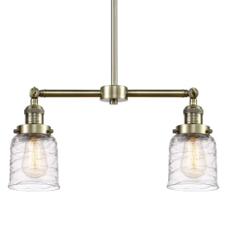 A thumbnail of the Innovations Lighting 209-10-21 Bell Linear Antique Brass / Deco Swirl