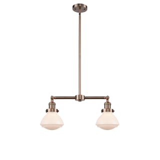A thumbnail of the Innovations Lighting 209 Olean Antique Copper / Matte White