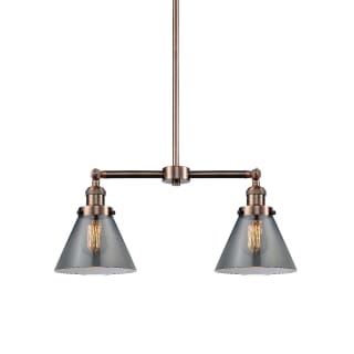 A thumbnail of the Innovations Lighting 209 Large Cone Antique Copper / Smoked
