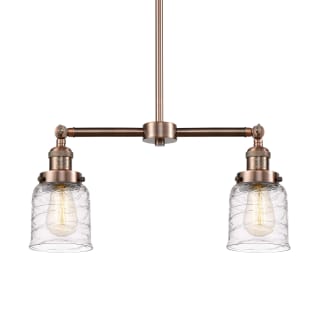 A thumbnail of the Innovations Lighting 209-10-21 Bell Linear Antique Copper / Deco Swirl