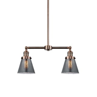 A thumbnail of the Innovations Lighting 209 Small Cone Antique Copper / Smoked