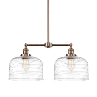 A thumbnail of the Innovations Lighting 209-10-21-L Bell Linear Antique Copper / Clear Deco Swirl