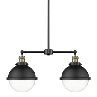 A thumbnail of the Innovations Lighting 209-13-18 Hampden Linear Black Antique Brass / Clear
