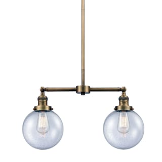 A thumbnail of the Innovations Lighting 209-8 Beacon Brushed Brass / Seedy