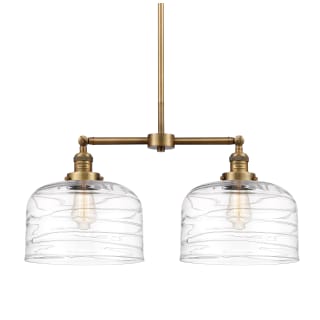 A thumbnail of the Innovations Lighting 209-10-21-L Bell Linear Brushed Brass / Clear Deco Swirl