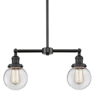 A thumbnail of the Innovations Lighting 209-6 Beacon Matte Black / Clear