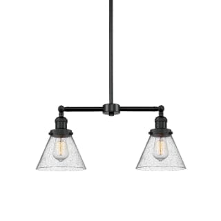 A thumbnail of the Innovations Lighting 209 Large Cone Matte Black / Seedy