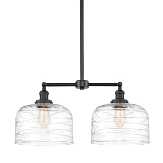 A thumbnail of the Innovations Lighting 209--10-21-L Bell Linear Matte Black / Clear Deco Swirl
