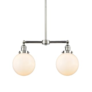 A thumbnail of the Innovations Lighting 209-8 Beacon Polished Nickel / Gloss White