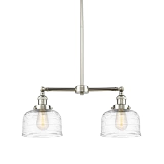 A thumbnail of the Innovations Lighting 209-10-21 Bell Linear Polished Nickel / Clear Deco Swirl