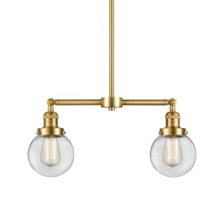 A thumbnail of the Innovations Lighting 209-10-23 Beacon Linear Satin Gold / Clear