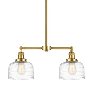 A thumbnail of the Innovations Lighting 209-10-21 Bell Linear Satin Gold / Clear Deco Swirl