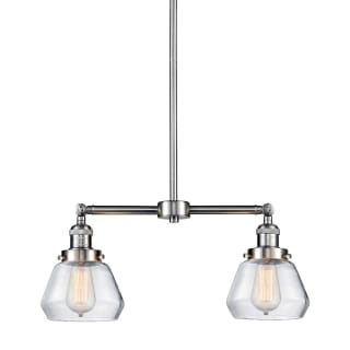 A thumbnail of the Innovations Lighting 209 Fulton Brushed Satin Nickel / Clear