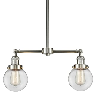 A thumbnail of the Innovations Lighting 209-6 Beacon Brushed Satin Nickel / Clear