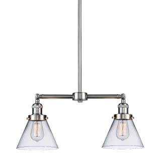 A thumbnail of the Innovations Lighting 209 Large Cone Brushed Satin Nickel / Clear