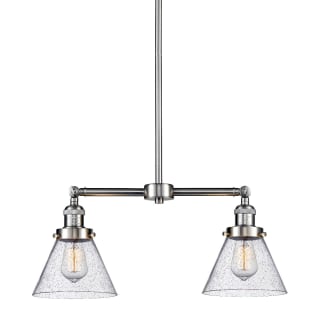 A thumbnail of the Innovations Lighting 209 Large Cone Brushed Satin Nickel / Seedy