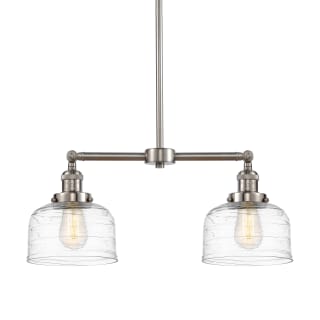 A thumbnail of the Innovations Lighting 209-10-21 Bell Linear Brushed Satin Nickel / Clear Deco Swirl