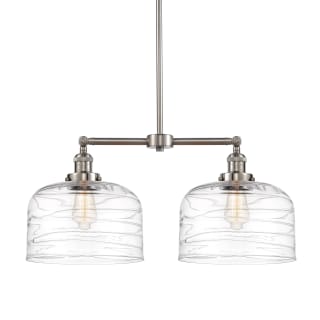 A thumbnail of the Innovations Lighting 209--10-21-L Bell Linear Brushed Satin Nickel / Clear Deco Swirl