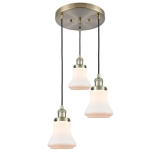 A thumbnail of the Innovations Lighting 211/3 Bellmont Antique Brass / Matte White