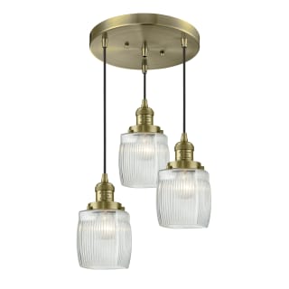 A thumbnail of the Innovations Lighting 211/3 Colton Antique Brass / Clear Halophane