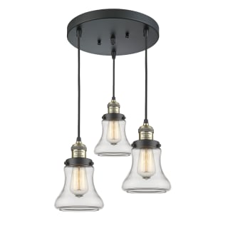 A thumbnail of the Innovations Lighting 211/3 Bellmont Black Antique Brass / Clear