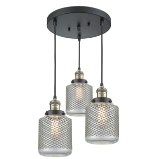 A thumbnail of the Innovations Lighting 211/3 Stanton Black Antique Brass / Clear Wire Mesh