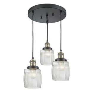 A thumbnail of the Innovations Lighting 211/3 Colton Black Antique Brass / Clear Halophane