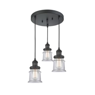 A thumbnail of the Innovations Lighting 211/3 Small Canton Matte Black / Clear
