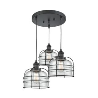 A thumbnail of the Innovations Lighting 211/3 Large Bell Cage Matte Black / Clear