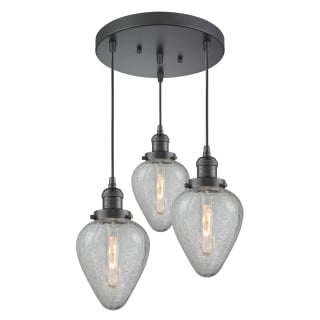 A thumbnail of the Innovations Lighting 211/3 Geneseo Oiled Rubbed Bronze / Clear Crackle