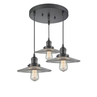 A thumbnail of the Innovations Lighting 211/3 Halophane Oiled Rubbed Bronze / Halophane