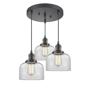 A thumbnail of the Innovations Lighting 211/3 Large Bell Oiled Rubbed Bronze / Clear