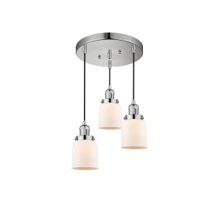 A thumbnail of the Innovations Lighting 211/3 Small Bell Polished Nickel / Matte White Cased