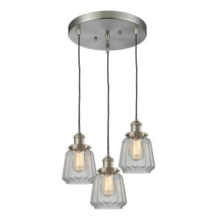 A thumbnail of the Innovations Lighting 211/3 Chatham Brushed Satin Nickel / Clear Fluted