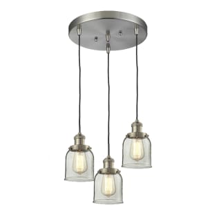 A thumbnail of the Innovations Lighting 211/3 Small Bell Brushed Satin Nickel / Clear