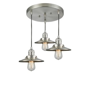A thumbnail of the Innovations Lighting 211/3 Railroad Brushed Satin Nickel / Metal Shade