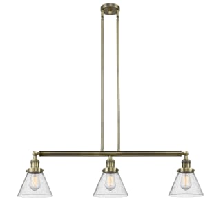 A thumbnail of the Innovations Lighting 213-S Large Cone Antique Brass / Seedy