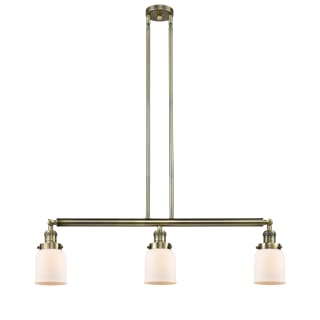 A thumbnail of the Innovations Lighting 213-S Small Bell Antique Brass / Matte White Cased