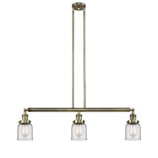 A thumbnail of the Innovations Lighting 213-S Small Bell Antique Brass / Clear