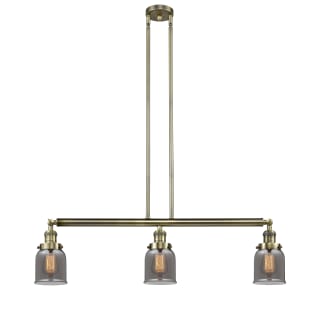 A thumbnail of the Innovations Lighting 213-S Small Bell Antique Brass / Plated Smoked