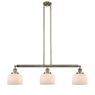 A thumbnail of the Innovations Lighting 213-S Large Bell Antique Brass / Matte White Cased