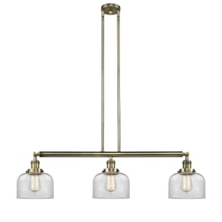 A thumbnail of the Innovations Lighting 213-S Large Bell Antique Brass / Clear