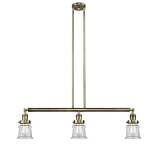 A thumbnail of the Innovations Lighting 213 Small Canton Antique Brass / Clear