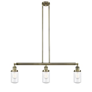 A thumbnail of the Innovations Lighting 213-S Dover Antique Brass / Clear