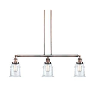 A thumbnail of the Innovations Lighting 213-S Canton Antique Copper / Clear