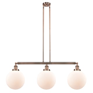 A thumbnail of the Innovations Lighting 213 X-Large Beacon Antique Copper / Matte White