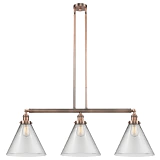 A thumbnail of the Innovations Lighting 213 X-Large Cone Antique Copper / Clear