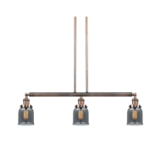 A thumbnail of the Innovations Lighting 213-S Small Bell Antique Copper / Plated Smoked